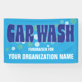 Lona Evento de recaudación de fondos de lavado de coche