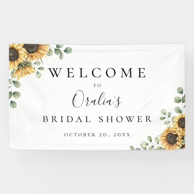 Lona Evento ruso de eucalipto de girasol (Horizontal)