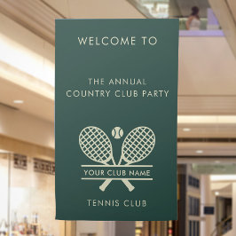 Lona Eventos del Equipo de Tenis del Country Club Name 