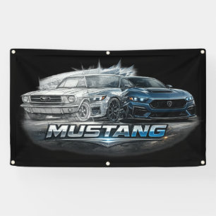 Lona Evolución del Muscle Car de Mustang Clásico a Mode