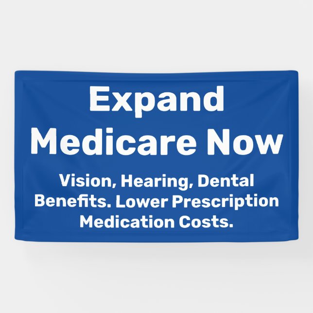 Lona Expandir Medicare ahora (Horizontal)
