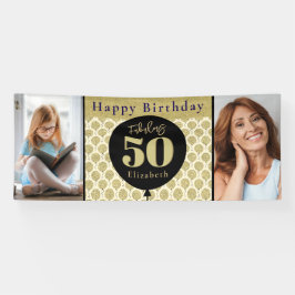 Lona Fabuloso 50 cumpleaños de oro