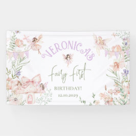 Lona Fairy First Birthday Enchanted garden Whimsical