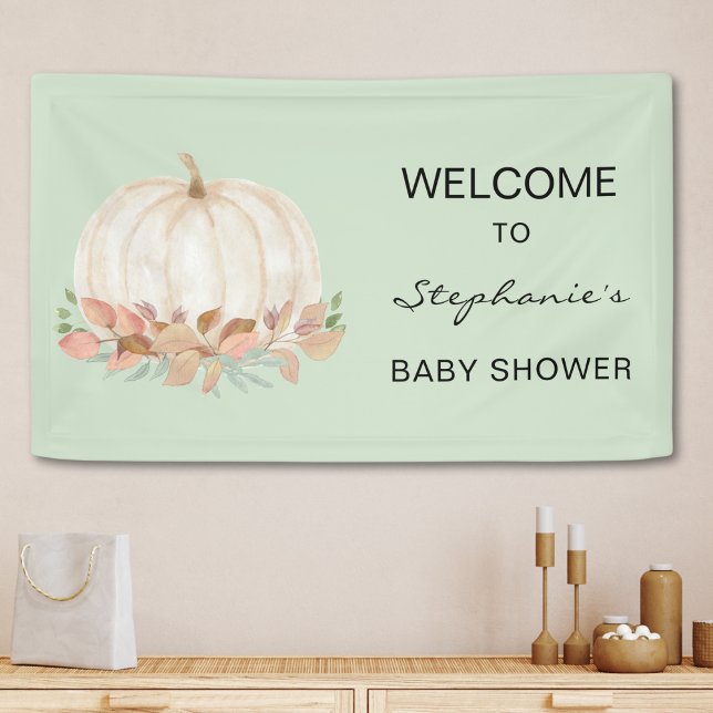 Lona Fall Pumpkin Baby Shower (Subido por el creador)