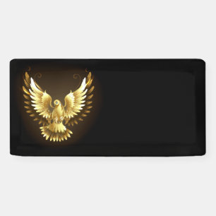 Lona Falsa paloma de paz del Relieve metalizado dorado 