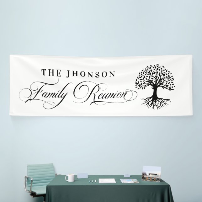 Lona Family Reunion tree backdrop (Feria)