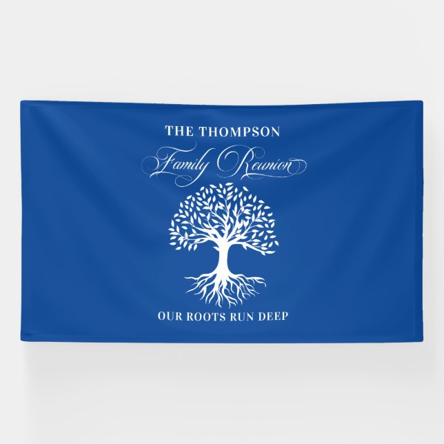 Lona Family reunion tree backdrop banner (Horizontal)