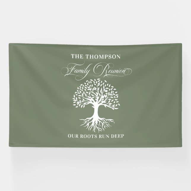 Lona Family reunion tree backdrop banner (Horizontal)