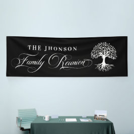Lona Family Reunion tree backdrop black