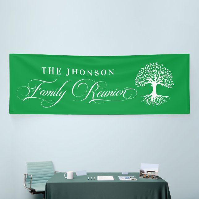 Lona Family Reunion tree backdrop Green (Feria)