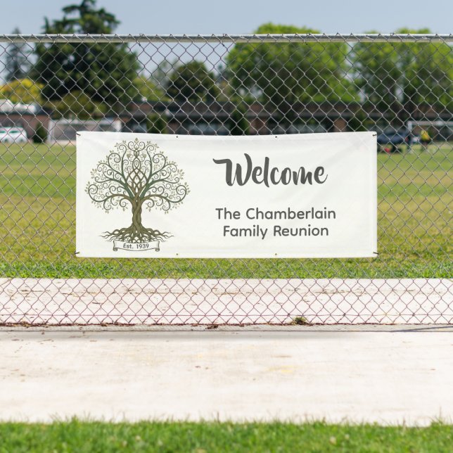 Lona Family Reunion Welcome Banner (In situ)