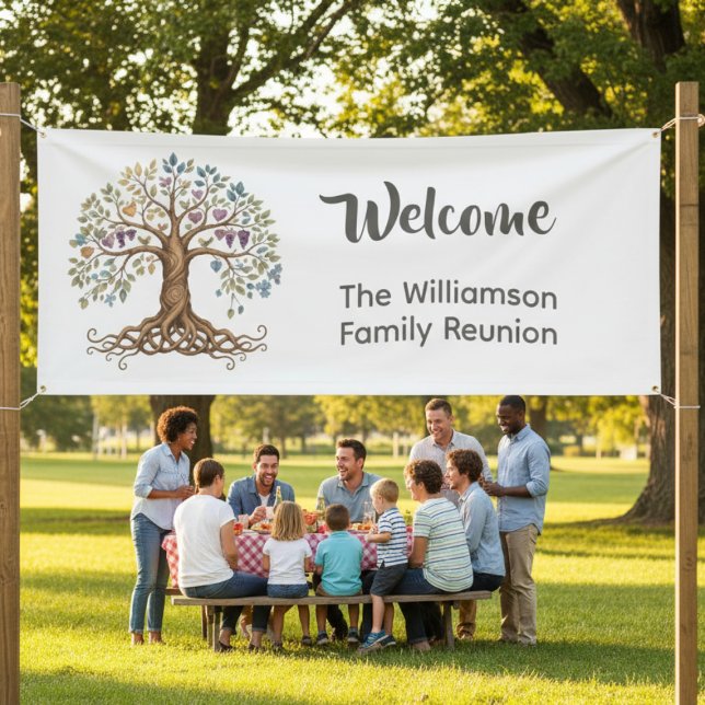 Lona Family Reunion Yard Sign (Family Reunion Banner)