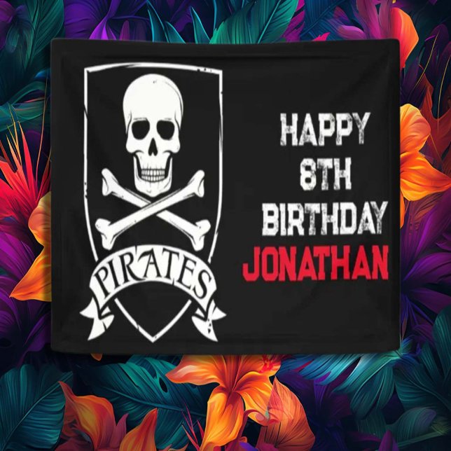 Lona Famoso Fiesta de los cráneos piratas (Subido por el creador)