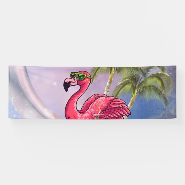 Lona Famoso flamingo (Horizontal)