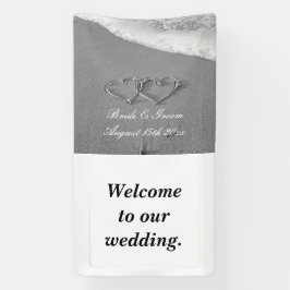 Lona Fancy beach photo en la boda de verano