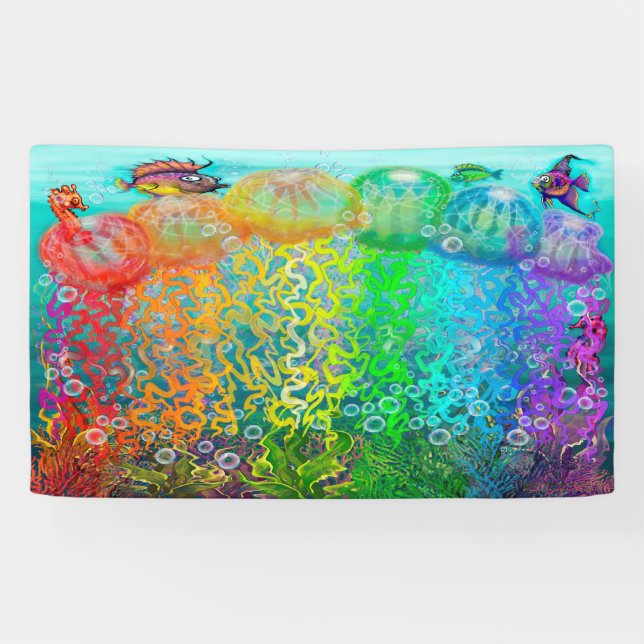 Lona Fantasía acuática (Horizontal)