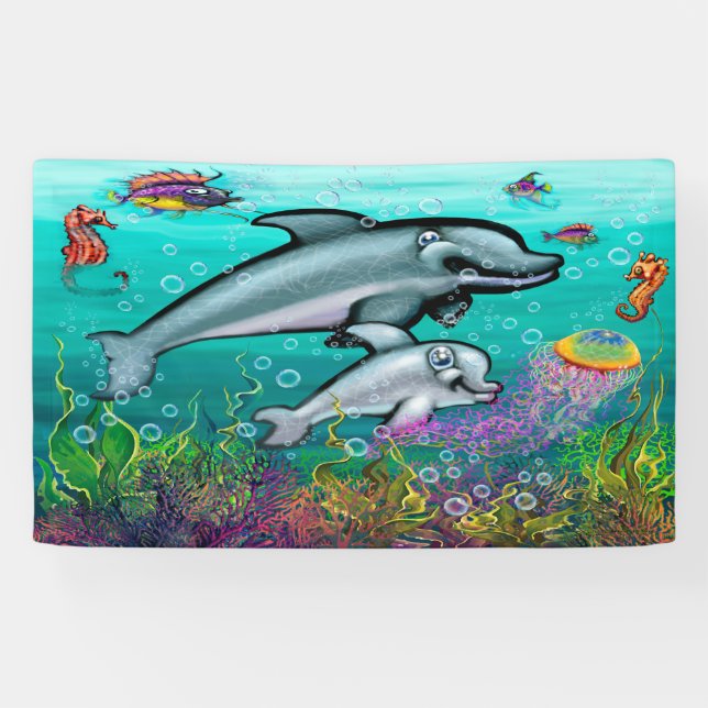 Lona Fantasía acuática (Horizontal)