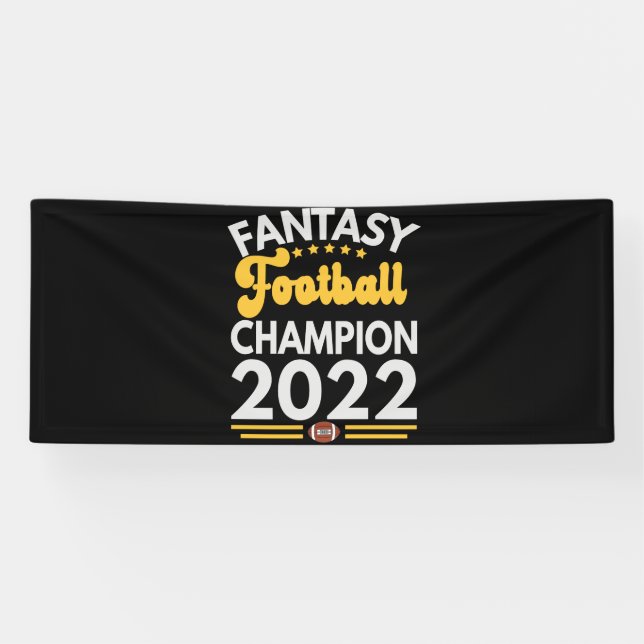 Lona Fantasía campeona de fútbol regalo 2022 (Horizontal)