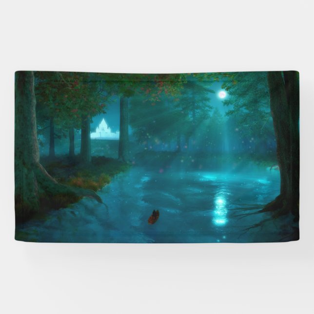 Lona Fantasías: Al cartel del Palacio de los Hados (Horizontal)