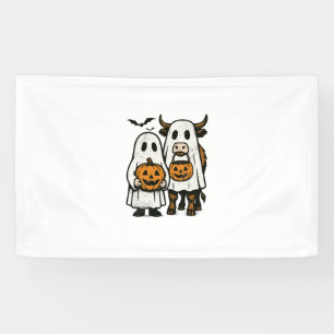 Lona Fantasma de Halloween de vaca de las Tierras Altas