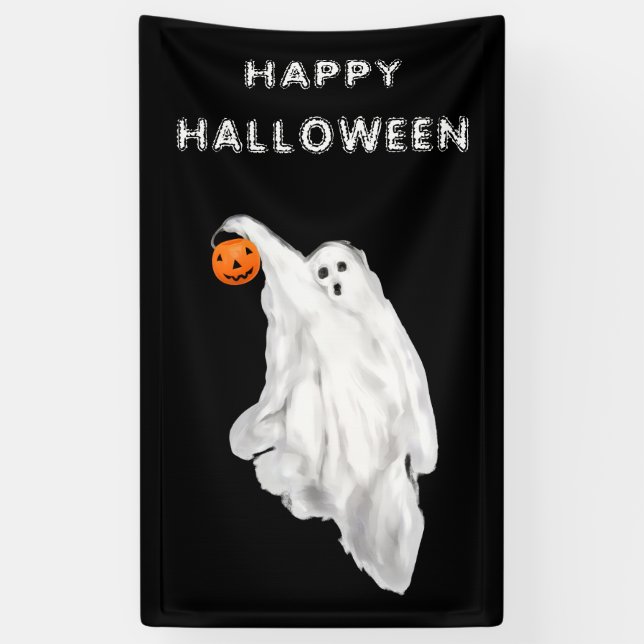 Lona Fantasma de Halloween para Adultos Drank (Vertical)