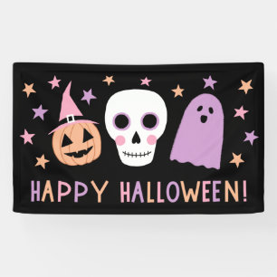 Lona Fantasma del cráneo del pastel suave feliz Hallow
