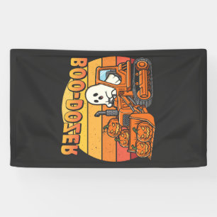 Lona Fantasma Divertido Boo Dozer Halloween