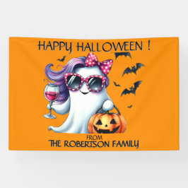 Lona Fantasma femenino espeluznante Halloween