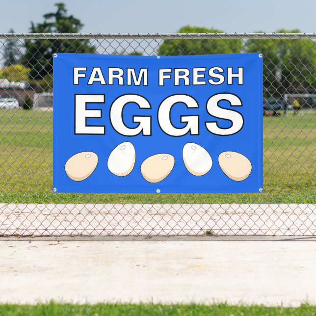 Lona Farm Fresh Eggs Banner (in situ)