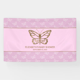 Lona Faux Relieve metalizado dorado Look Butterfly - Pu