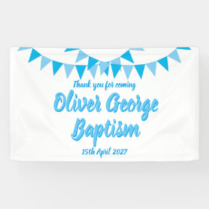 Lona Favor de Bautizo Azul de Baby Bunting