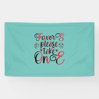 Lona Favor De Regalo boda Por Favor, Tome Uno