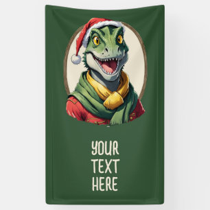 Lona Favoritos divertidos de animales de Navidad - Dino