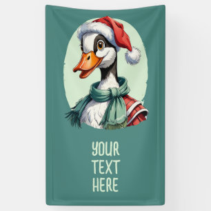 Lona Favoritos divertidos de animales en Navidad - Gans