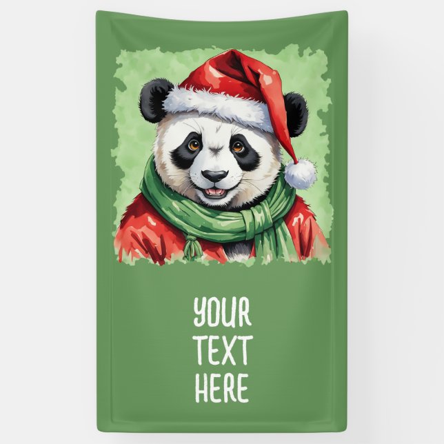 Lona Favoritos divertidos de los Navidades de animales  (Vertical)