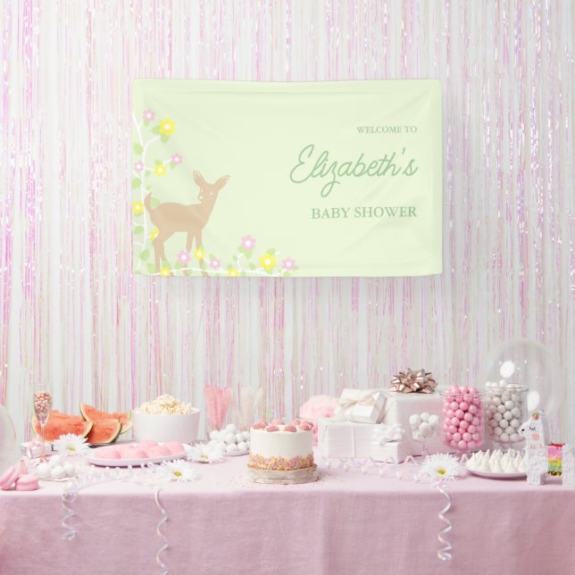 Lona Fawn Floral Girl Baby Shower (Fiesta)