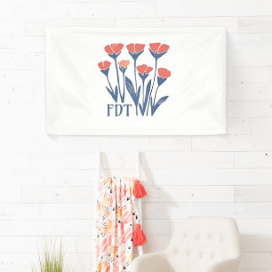 Lona FDT Floral floral flor sutilmente femenina Boho an