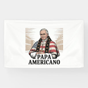 Lona Fe cristiana del Papa estadounidense Leo Iglesia C