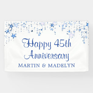 Lona Felices 45 años Estrellas Azules de Sapphire