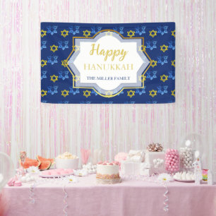 Lona Felices Estrellas Acuáticas De Hanukkah
