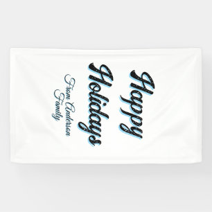 Lona Felices fiestas nombre familia regalos elegante re
