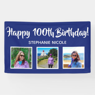 Lona Felices fotos personalizadas de 100 años de la Mar