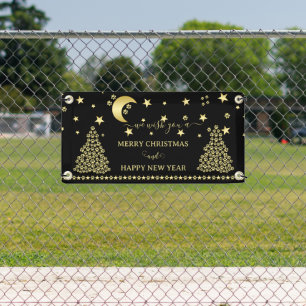 Lona Felices Pawlidays, árbol de navidad Gold brillante