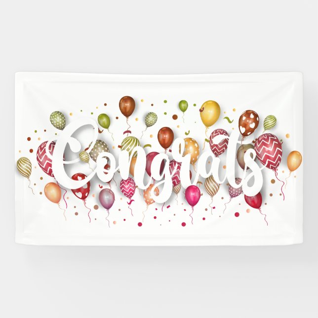 Lona ¡Felicidades! (Horizontal)