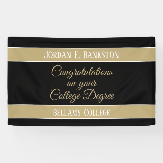 Lona ¡Felicidades! Banner de Celebrate College (Horizontal)
