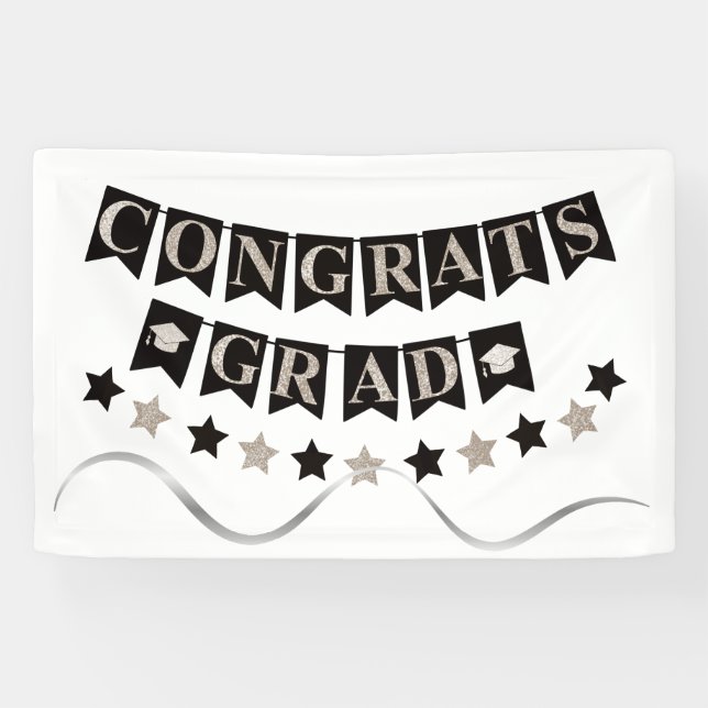 Lona Felicidades Graduado  (Horizontal)