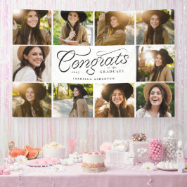 Lona Felicidades graduado 10 foto banner de graduación 