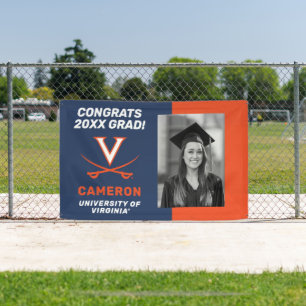 Lona Felicidades Graduado Virginia Cavalier - Estandart