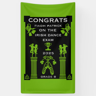 Lona Felicidades por el baile irlandés