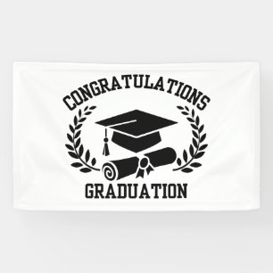 Lona Felicidades por la Graduación Estandarte de Vinilo